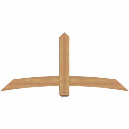 Ekena Millwork Bellingham Timber Gable Bracket, Western Red Cedar, 72"W x 33"H x 3 1/2"D x 5 1/2"F, 11/12 Pitch GBW072X33X0406BEL00SWR
